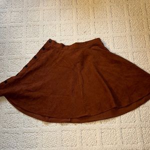 Corduroy she in medium skater skirt